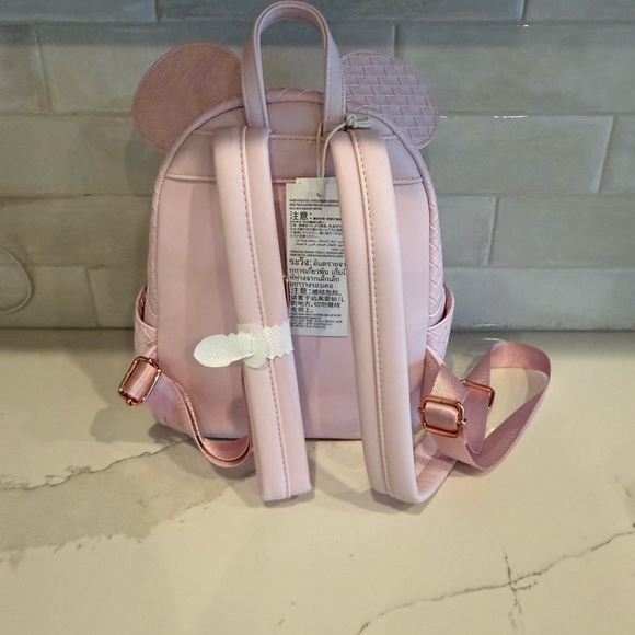 Loungefly Pink Minnie Mouse Shimmery Bag Set - Picture 3 of 6